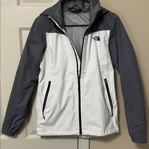 The North Face Gray and White Outdoor Jacket